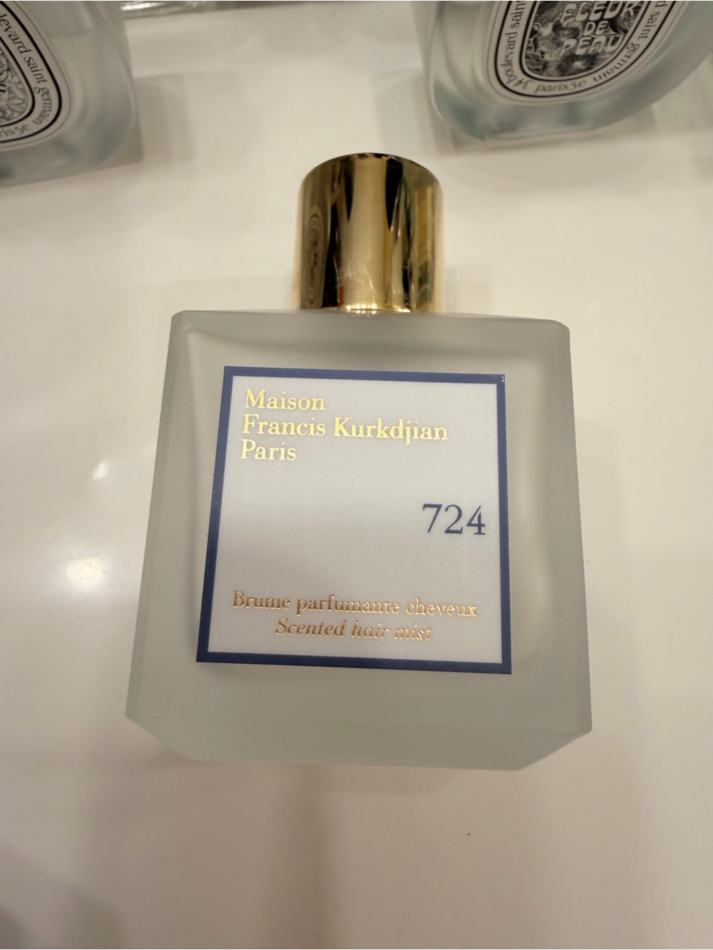Maison Francis Kurkdjian 724 Blue Box with Gold Accents Hair Mist